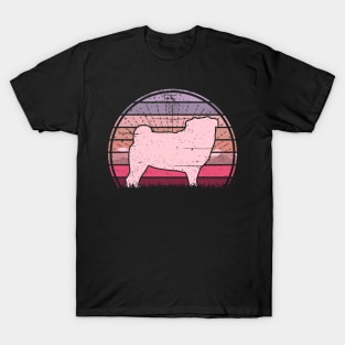 Pink Pug Sunset T-Shirt